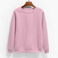 thumbnail image 2 of VKOYWKM Sweatshirt for Women Crewneck Long Sleeve Shirts Solid Loose Fit Fall Pullover Sweatshirts, 2 of 6