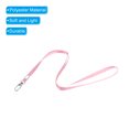thumbnail image 4 of Unique Bargains Polyester Flat Strap Neck Lanyards with Clip Swivel Hook Pink 20 Pack, 4 of 5