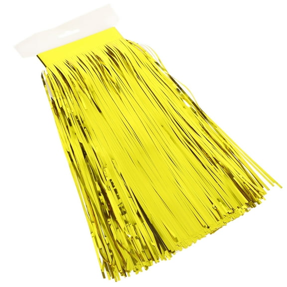 Birthday Banner Grass Skirt Fringe Decoration Banquet 300.00X30.00X0.10CM Golden