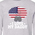 thumbnail image 4 of Inktastic I Love my Daddy Military Son Daughter Long Sleeve Youth T-Shirt, 4 of 5