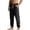 Z110 Black, variant on Mifsaly Mens Jean Joggers Elastic Cuffs Drawstring Straight Leg Denim Pants with Pockets Black,XL