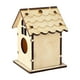 thumbnail image 5 of Casa de pájaros de madera sin terminar, jaula de pájaros hecha a mano DIY para jardín, decoración de patio, artesanías, resistente, 5 of 9