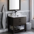 thumbnail image 4 of Novatto CHIARO TIS-324CMB Clear Oval Slipper Glass Vessel Sink with Matte Black Drain, Mounting Ring, 4 of 4