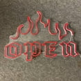 thumbnail image 4 of Glowneon Open Fire Neon Signs, Welcome Sign Decor, 4 of 4