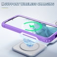 thumbnail image 4 of Allytech Rugged Hybrid Case for Samsung Galaxy S23 FE, Heavy Duty [Support Wireless Charging] [Soft TPU + Hard PC] Anti-Scratch Non-Slip Shockproof Protective Case for Samsung Galaxy S23 FE, Purple, 4 of 8