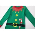 thumbnail image 4 of Little Boys Girls Christmas Pajamas Sets for Toddler 100% Cotton Elf Sleepwear Long Sleeve 2 Piece Kids Clothes Pjs 3-7T 6551-8T, 4 of 7