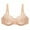 Skin, variant on Plus Size Women Lace Gather Push Up Bra Underwire Embroidery Floral Adjustable Straps D-cup Bra 34-46