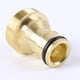 thumbnail image 5 of Conector roscado de latón - Conector de tubería de agua de manguera de jardín de 3 piezas (dorado) Likrtyny Para estrenar, 5 of 6