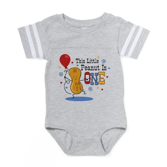 CafePress - Little Peanut 1St Birthday - Cute Infant Baby Football Bodysuit
