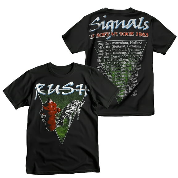 Rush Men's Signals European 1983 Tour Slim Fit T-Shirt M