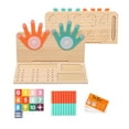 thumbnail image 1 of TISHITA Blocs de Comptage de Chiffres pour Enfants Jeu de Mathématiques des Doigts pour Enfants de 3 à 5 Ans Cadeaux Tableau Double Face, 1 of 8