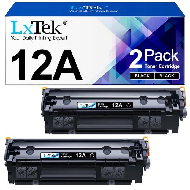 Cartucho de tóner LXtek compatible con HP 12A Q2612A negro