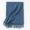 thumbnail image 4 of Ahabrexf Warm Scarfs for Women,Solid Color Soft Faux Fabric Shawl for All Seasons, 4 of 5
