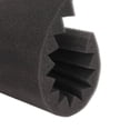 thumbnail image 3 of 10 Uds paneles acústicos ignífugos espuma gris oscuro ranura Triangular algodón absorbente de sonido, 3 of 8
