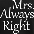 thumbnail image 3 of CafePress - Mrs. Always Right Women's Dark Pajamas - Women's Short Sleeve Print T-Shirt and Pants Dark Cotton Pajama Set, 3 of 7