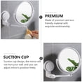 thumbnail image 2 of Bathroom Mirror Suction Cup Wall Hole-free Makeup Cosmetic for Vanity with Desktop Wall-mounted Abs White, 2 of 6