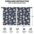 thumbnail image 2 of Blackout Kids Curtains,Dark Blue Princess Unicorn Pattern Childrens Insulated Curtains Set Of 2,Bedroom Essentials,Toddler Room Decor 42"x54", 2 of 5
