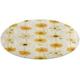 thumbnail image 4 of Floral Colorful Flower Round Rugs -Washable Non-Slip Small Round Area Rug Throw Soft Circle Rugs for Bedroom, Modern Print Indoor Carpet for Entryway Sofa Living Room, 4 of 6