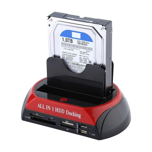 Hard Drive Docking Station Usb 2 5 3 5 Sata Dual Ide Hdd Disk Dock Card Reader Walmart Com Walmart Com