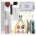 thumbnail image 1 of 26 PCS Guitar Repairing Tool Kit with Carry Bag Maintenance Cleaning Tool Kit for Ukulele Bass Electric Guitar Gift for String Instrument Enthusiast, 1 of 7