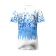 thumbnail image 5 of Plus Size Women's Summer Casual Short Sleeve V Neck Button Down Top for Dressy Wear, 5 of 5
