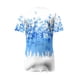 thumbnail image 4 of Tops de Manga Corta con Cuello en V para las Mujeres Blusa de Botón de Verano de Moda Casual de Ajuste Regular, 4 of 5