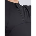 thumbnail image 3 of Top-kevin Women'S Athletic Top, Short-Sleeve Fitness Shirt with a Half-Zip Design, Mesh Back, Suitable for Running, Cycling, Gym Workouts, And Yoga, 3 of 8
