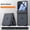 A, variant on TECH CIRCLE for Motorola Razr Plus 2024/2026 Matte Hard PC Case with Tempered Glass Screen Protector Full Body Shockproof Lightweight Anti-Scratch Protective Cover,Red