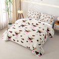 thumbnail image 3 of Manfei Fashion Goblet Pattern Quilt Full,Pink Coquette Bowtie Full Bedspread Sets,3pcs,1 Coverlet and 2 Pillowcases, 3 of 7