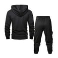 thumbnail image 3 of Men's Tracksuits 2 Piece Casual Long Sleeve Sweatsuits Athletic Hoodie and Sweatpants Set Jogging Suit Black XL, 3 of 3