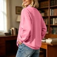 thumbnail image 5 of Fall Hoodies for Women Pullover Plus Size Solid Color Long Sleeve Leisure Elegant Hoodie, 5 of 5