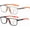 Red+Orange, variant on Multifunctional Adaptive Eyeglasses, Auto Adjusting Eyewear with Dual Focus Lenses for Near and Far Distance Viewing, Portable Daily Wear Glasses