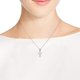 thumbnail image 5 of Collar con colgante de cruz AeraVida de plata esterlina 925, 46 cm, 5 of 6