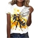 thumbnail image 1 of Camisetas de Mujer Loose Fit Festival Impreso Cuello Redondo de Manga Corta, Camiseta de Suéter Casual para Diario Y Fecha, 1 of 5
