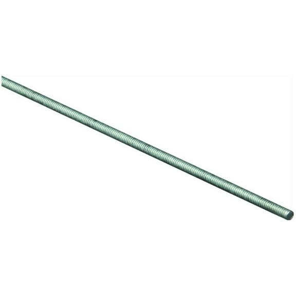 NATIONAL 751582 Fine Third Rod, 7/16-20X3'