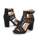 thumbnail image 5 of Sandalias de boca de pez hueca con tacones altos gruesos para mujer Wmkox8yii hfjk3405, 5 of 9