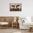 thumbnail image 4 of Stupell Industries Rustic Lodge Cow On Fence Brown Floating Frame Canvas Art, 31 x 21, by Petals Prints Design, 4 of 8