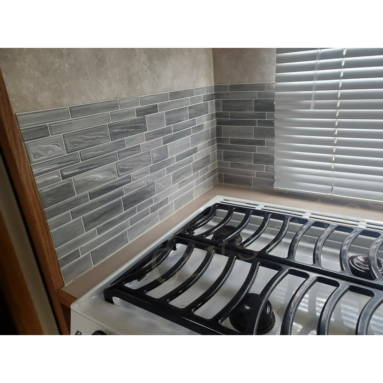 Crystiles Taupe Slate 12 in. x 12 in. Peel and Stick Vinyl Wall Tile Backsplash, Crystiles Taupe Slate 12 in. x 12 in. Peel and Stick Vinyl Wall Tile Backsplash,