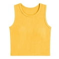 thumbnail image 2 of Posijego Girls Athletic Tank Tops Sleeveless Crop Tops Ribbed Basic Undershirts Yoga Workout Running Tank Tees, 2 of 6