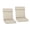 Brown, variant on Aoodor High-Back Outdoor Dining Chair Cushion Set, Fade-Resistant Polyester Fabric, Water-Repellent TPU Coating, 37x20x2.8 Inches (Set of 2)