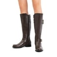 thumbnail image 6 of Dream Pairs Women's Riding Pirate & Motorcycle Buckle Knee High Boots: Comfortable Low Chunky Heel Flat Design, 6 of 7