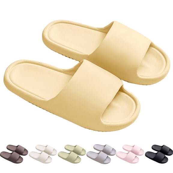 Flat Sandals for Women and Men Home Slippers Indoor and Outdoor Thick Soles Stepping Feeling Light Soft Soles Slippers Shower Shoes for Men Women Bathroom Sandals Lightweight Beach Sandals