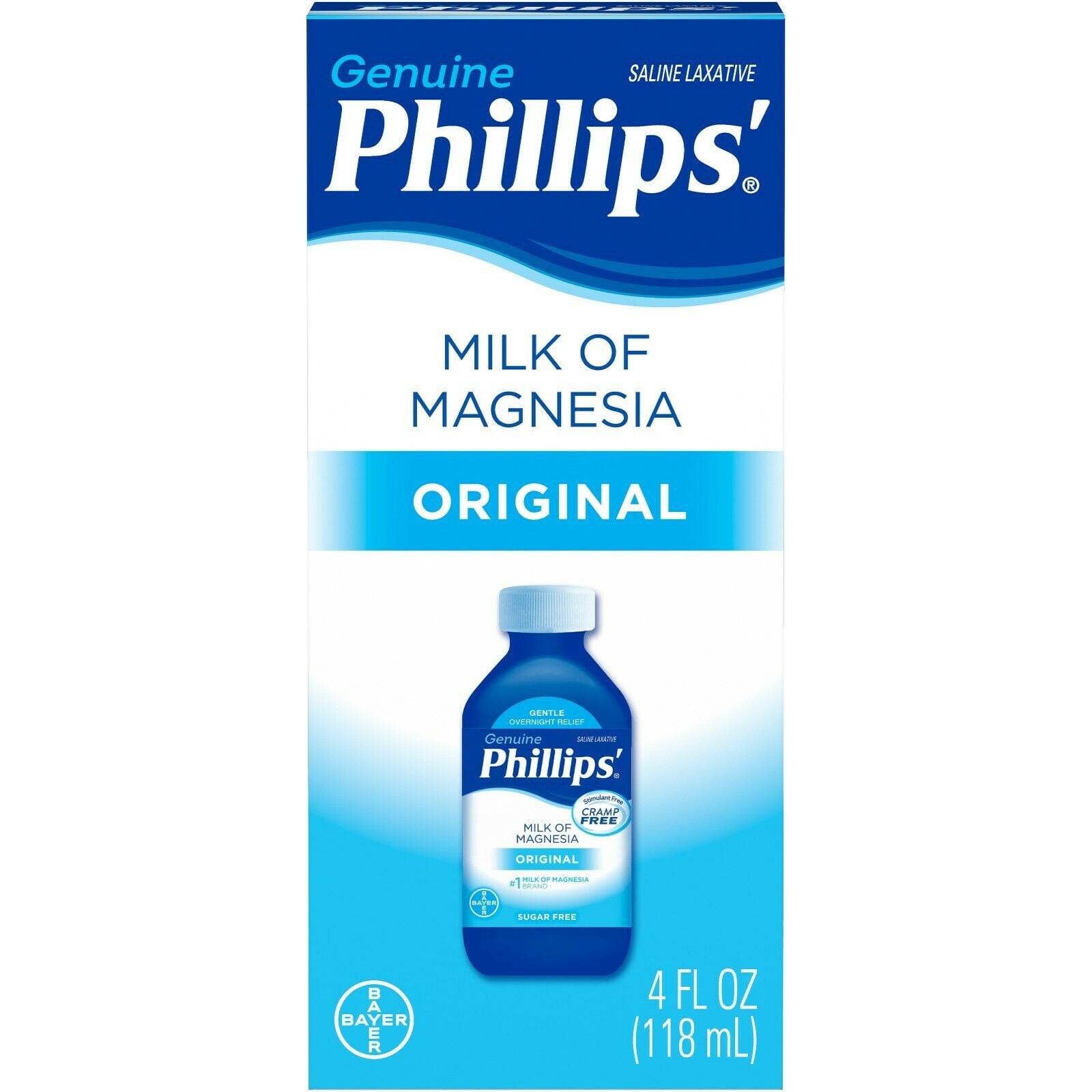 Philips Milk Of Magnesia Saline Laxative, Original 4 oz (Pack of 2