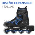 thumbnail image 3 of Patines en Linea 21.5 a 24.5 cm Altera  Ajustables Profesionales Mediano Azul, 3 of 7
