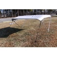 thumbnail image 2 of New Gray/grey Vortex Pontoon / Deck Boat 4 Bow Bimini Top 10' Long, 97-103" Wide, 54" High, Complete Kit, Frame, Canopy, and Hardware (FAST SHIPPING - 1 TO 4 BUSINESS DAY DELIVERY), 2 of 6