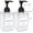 15oz 2pack Clear, variant on Clear Soap Dispenser with Waterproof Labels, Thickened Plastic Hand Soap Dispenser for Bathroom, Kitchen Dish Washing Liquid Bottles, Shampoo and Conditioner Bottles with Funnel (15oz 2Pack Clear)