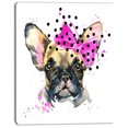 thumbnail image 2 of French Bulldog à la Mode - Art Mural sur Toile d'Animaux, 2 of 3