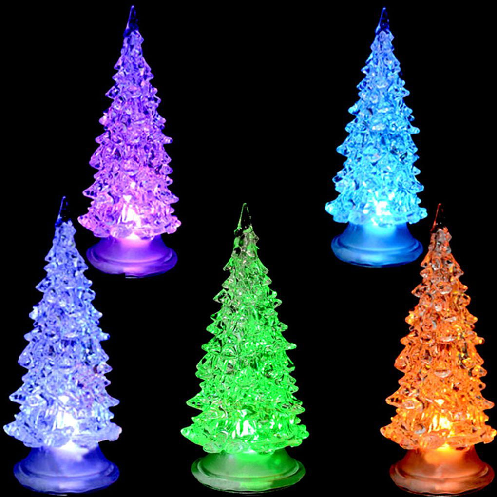 Operated Colour Changing Led Table Top Xmas Tree Party Light Hot Small Size 