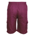 thumbnail image 5 of Men's Cargo Shorts Plus Size Big and Tall Cargo Shorts Multi-Pockets Relaxed Summer Drawstring Beach Shorts Pants, 5 of 5