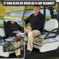 thumbnail image 2 of Yuyamidu Western Cowboy Golf Cart Seat Cover for 2-Person Seats, Keep Warm Golf Cart Seat Towel Blanket with Pockets, Universal Fit Sports Cart Seat Cushion Accessories Decor, 2 of 7